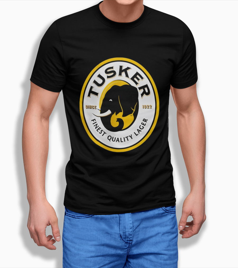 Tusker Elephant Finest Quality Lager Since 1922 T-Shirt