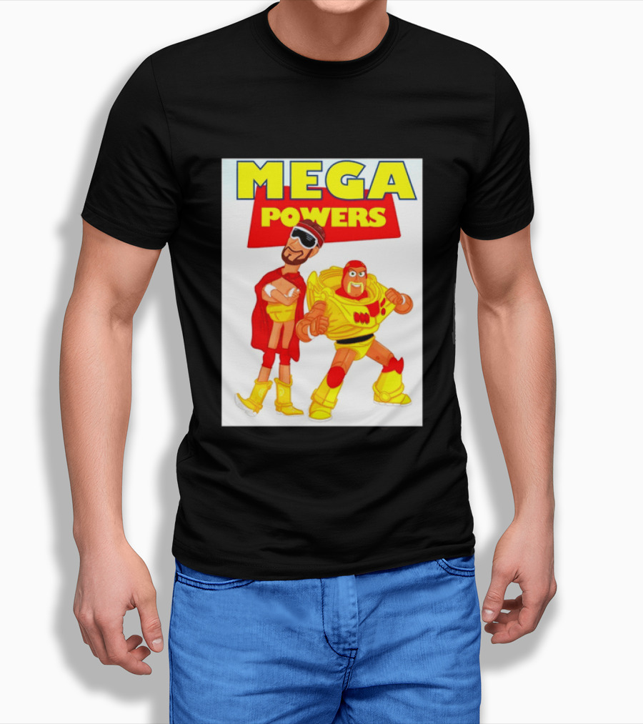 Randy Macho Man Savage Buzz Lightyear Hulk Hogan Toy Story WWE Mega Powers T-Shirt