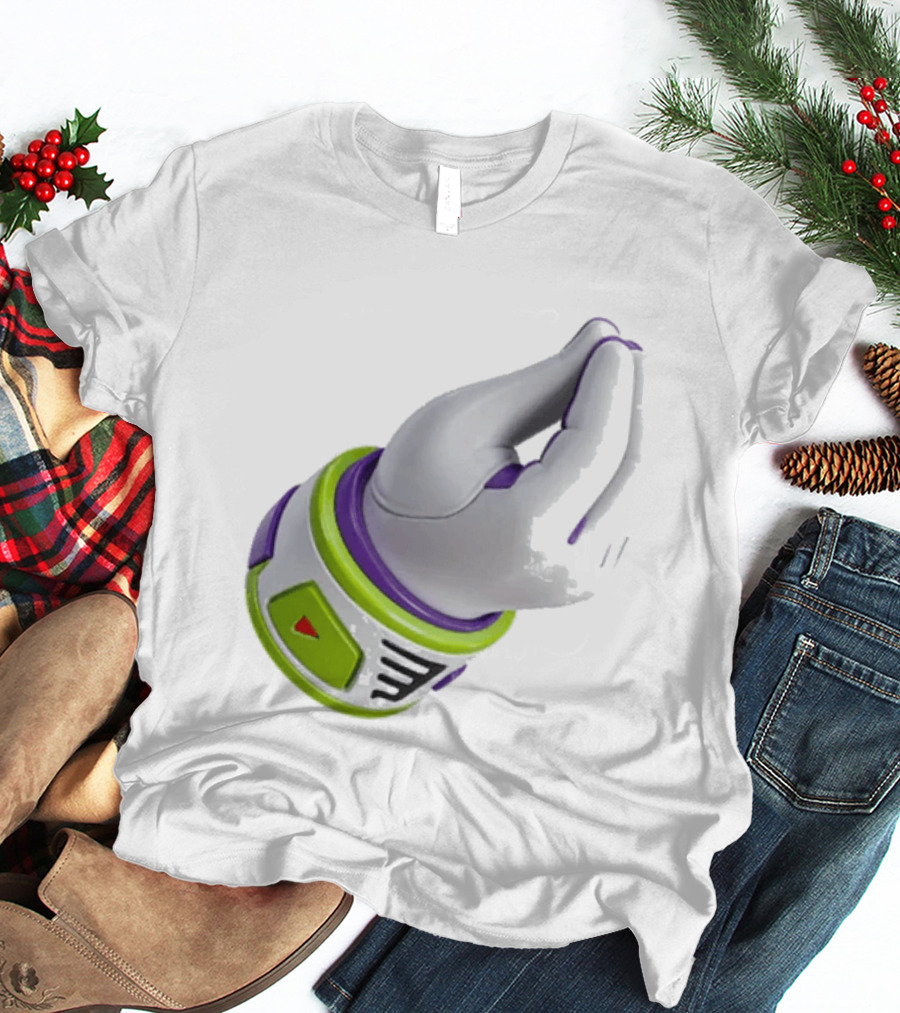 Buzz's Italian Hand Gesture Spacesuit Sleeve T-Shirt