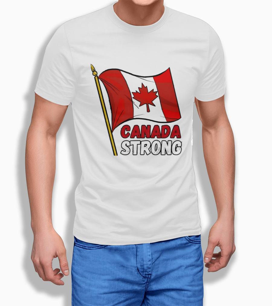 Canada Strong Maple Leaf Flag Pride T-Shirt