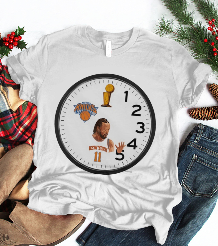 Knicks In 5 Jalen Brunson New York Time Basketball Trophy T-Shirt