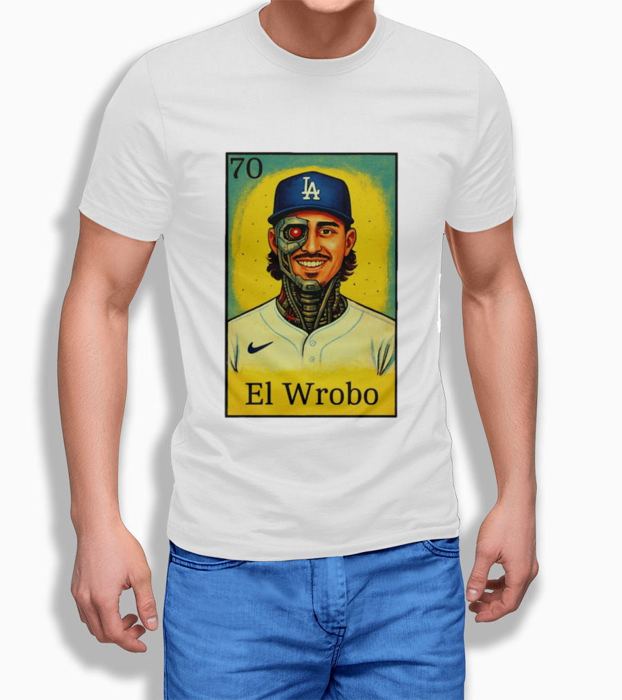 El Wrobo 70 Evan Phillips Los Angeles Dodgers T-Shirt