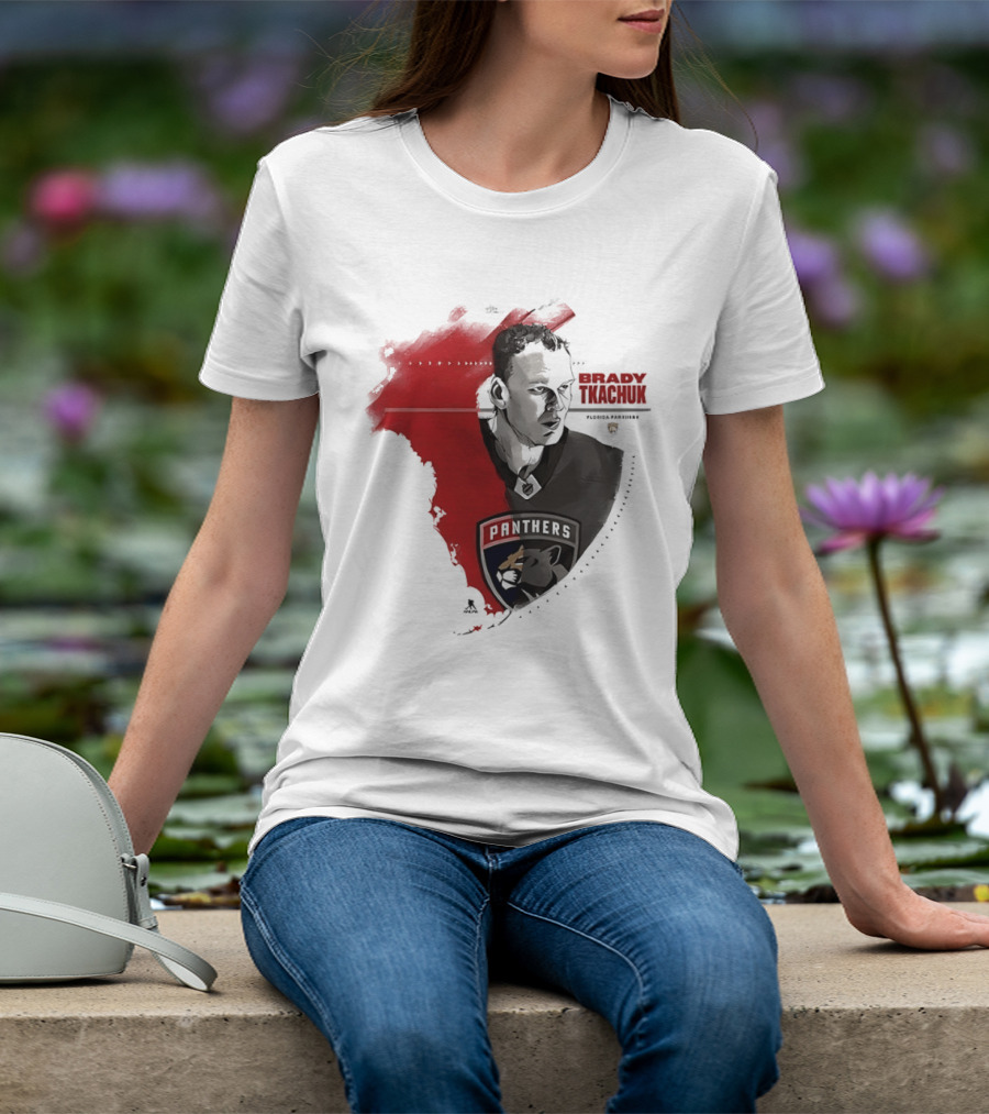 Florida Panthers Brady Tkachuk Portrait State Of Florida T-Shirt