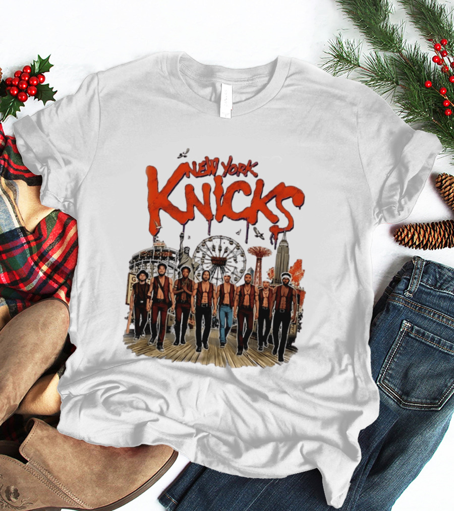 New York Knicks The Warriors Coney Island Gang Ferris Wheel Empire State Building T-Shirt