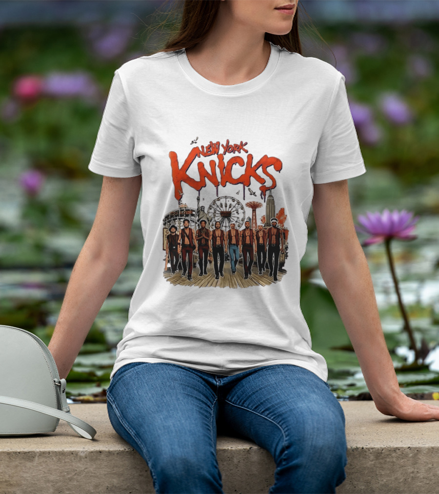 New York Knicks The Warriors Coney Island Gang Ferris Wheel Empire State Building T-Shirt