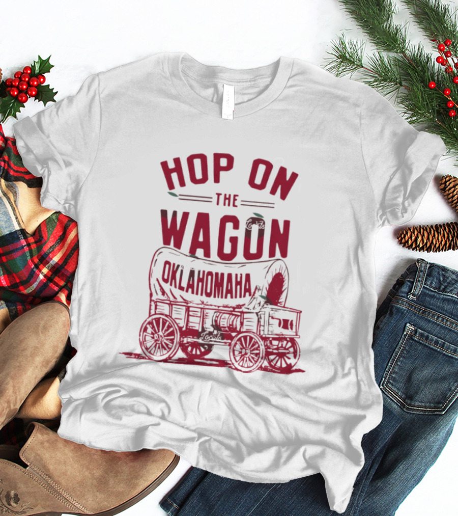 Oklahoma Sooners Baseball 2026 NCAA Hop On The Wagon Oklahomaha T-Shirt