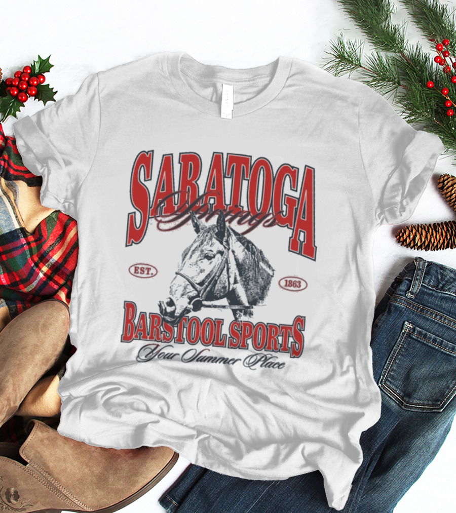 Saratoga Springs Barstool Sports Horse Racing 2026 Your Summer Place T-Shirt