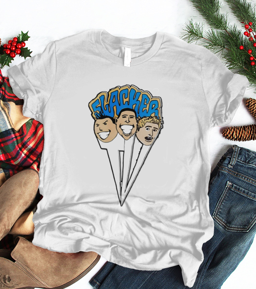 Slacker Cartoon Heads Punk Rock Trio T-Shirt