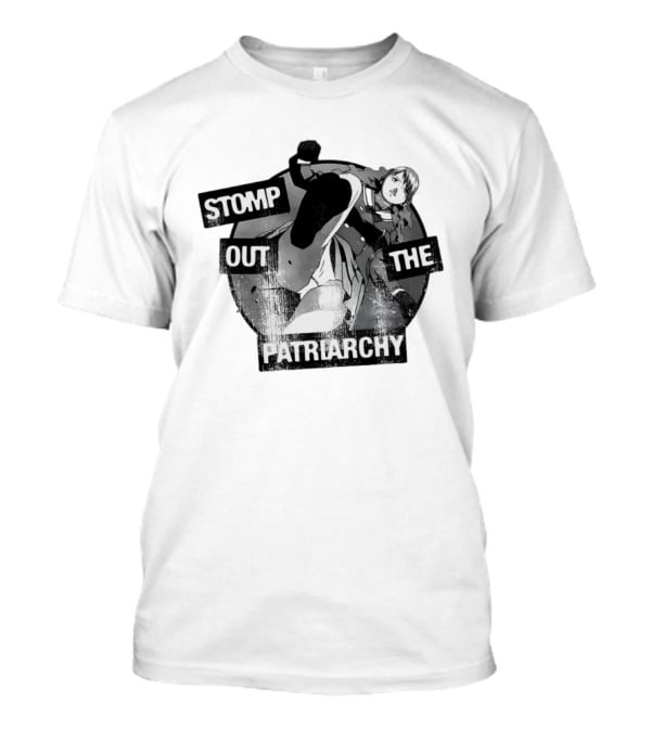 Stomp Out The Patriarchy Empowerment Manga Style Influence T-Shirt