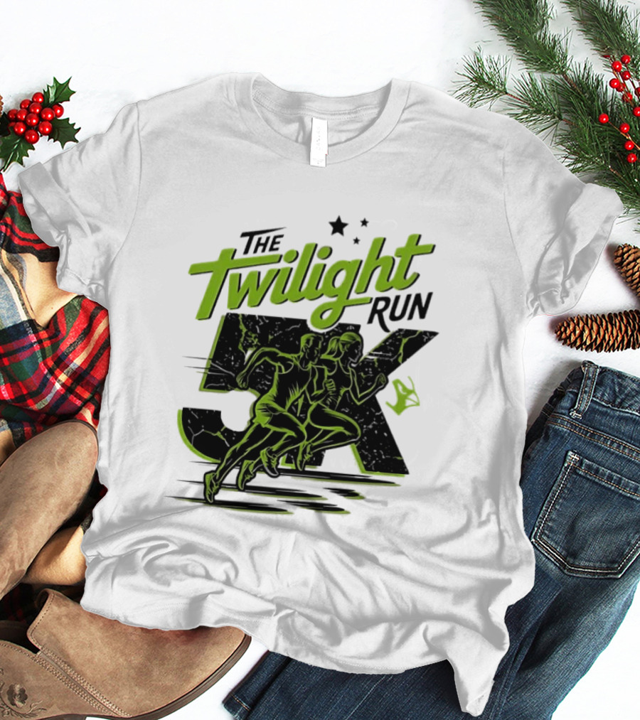 The Twilight Run 5K Runners And Stars Night Race Event T-Shirt