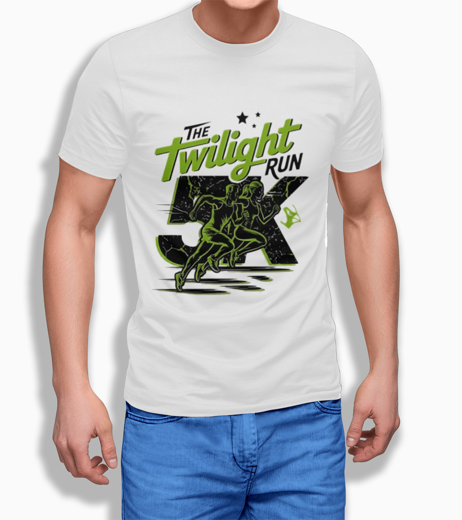 The Twilight Run 5K Runners And Stars Night Race Event T-Shirt