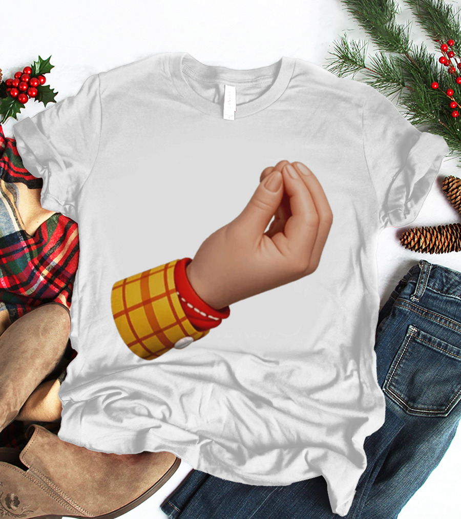 Woody's Italian Hand Gesture Pixar Character Sleeve T-Shirt