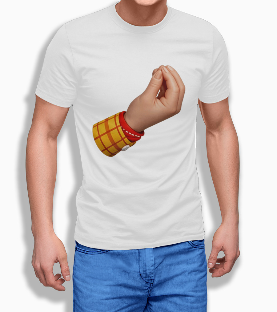 Woody's Italian Hand Gesture Pixar Character Sleeve T-Shirt