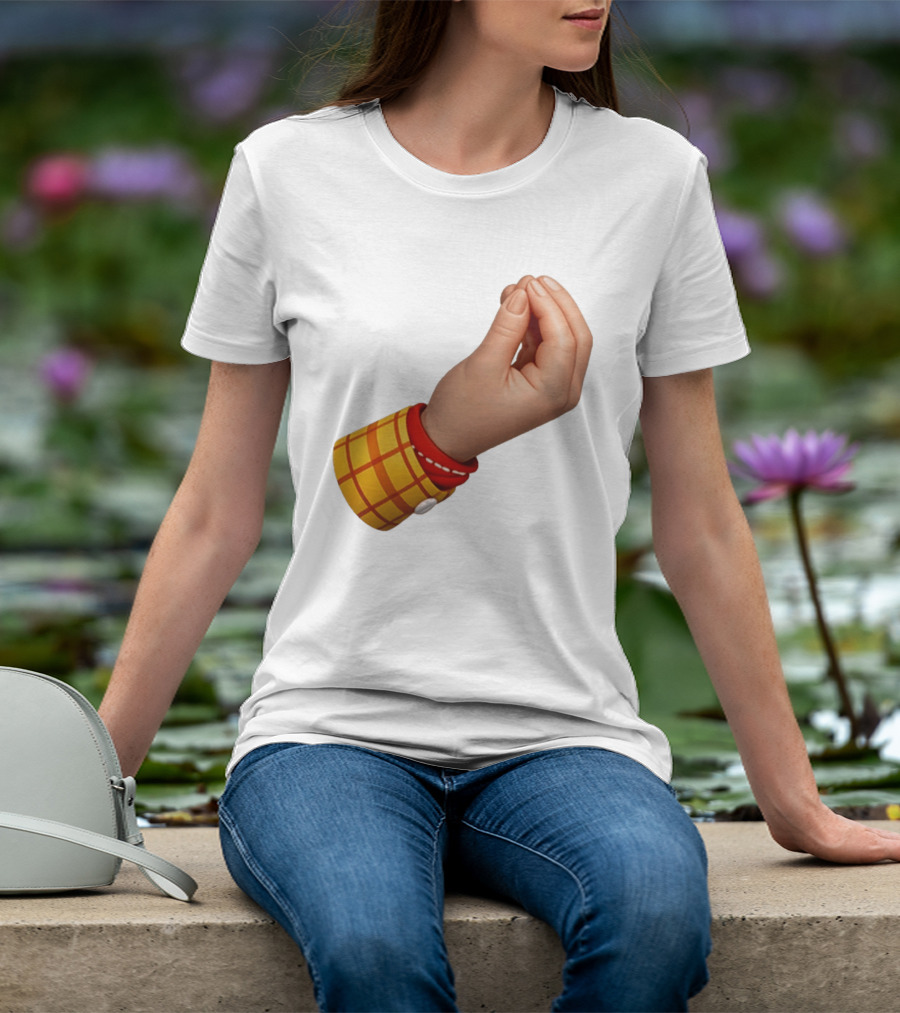 Woody's Italian Hand Gesture Pixar Character Sleeve T-Shirt