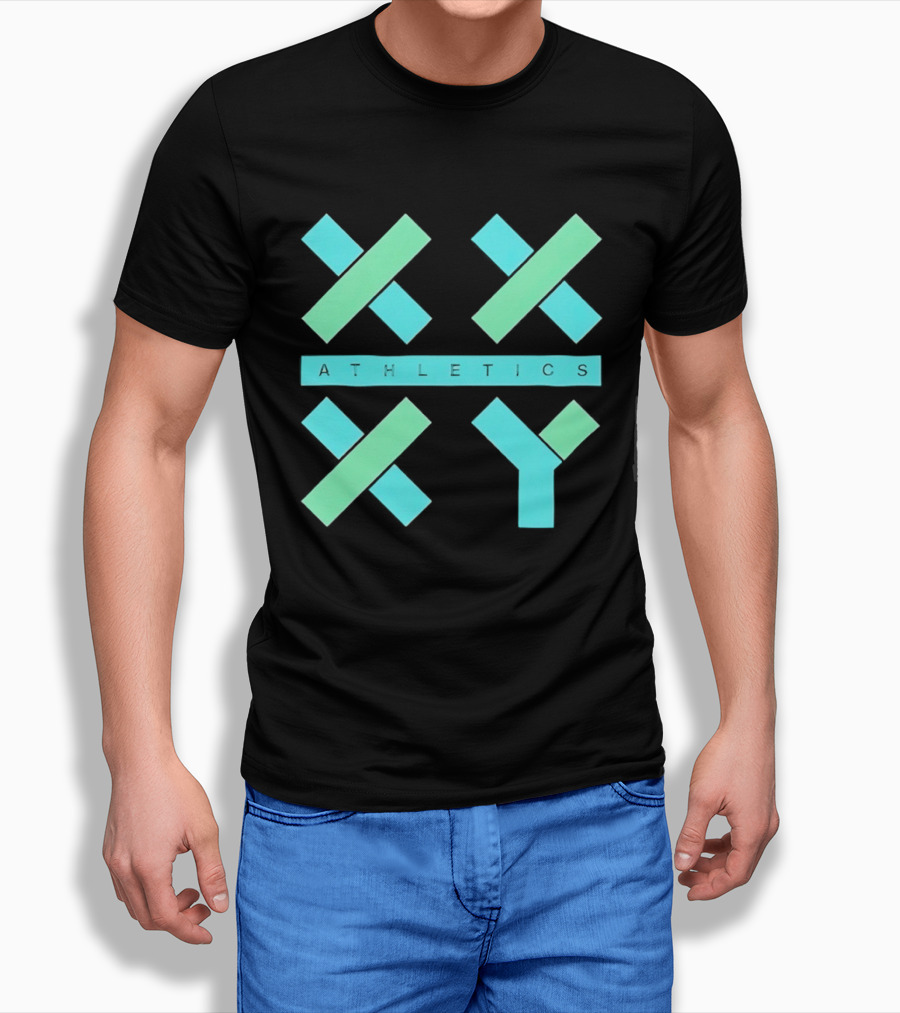 Athletics X Y Geometric Shapes Sports Abstract T-Shirt