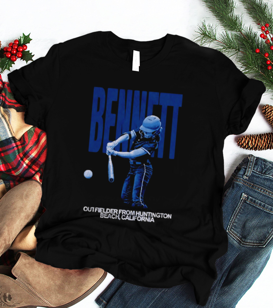 Bennett Outfielder Huntington Beach California Baseball Player T-Shirt