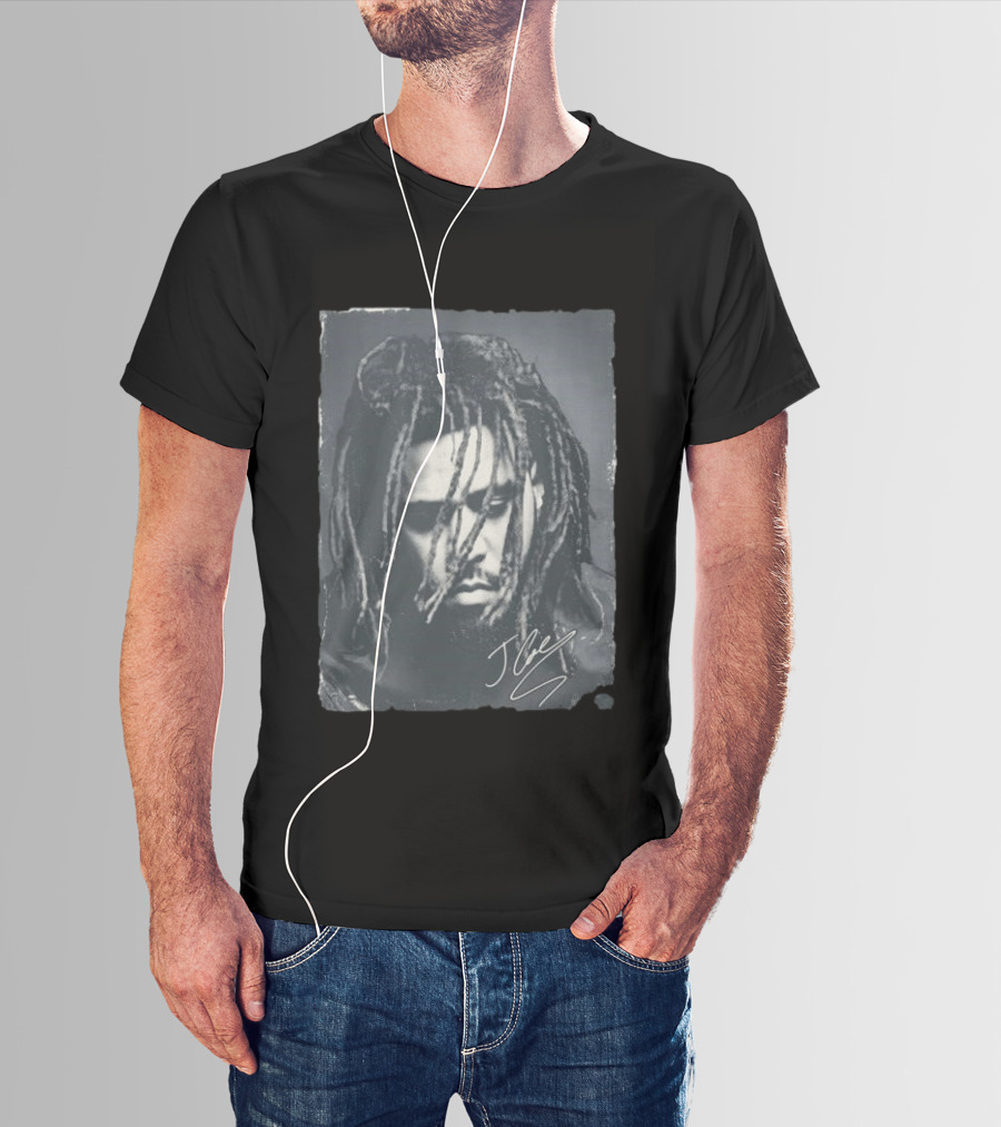 J Cole 2023 Concert Portrait Signature T-Shirt