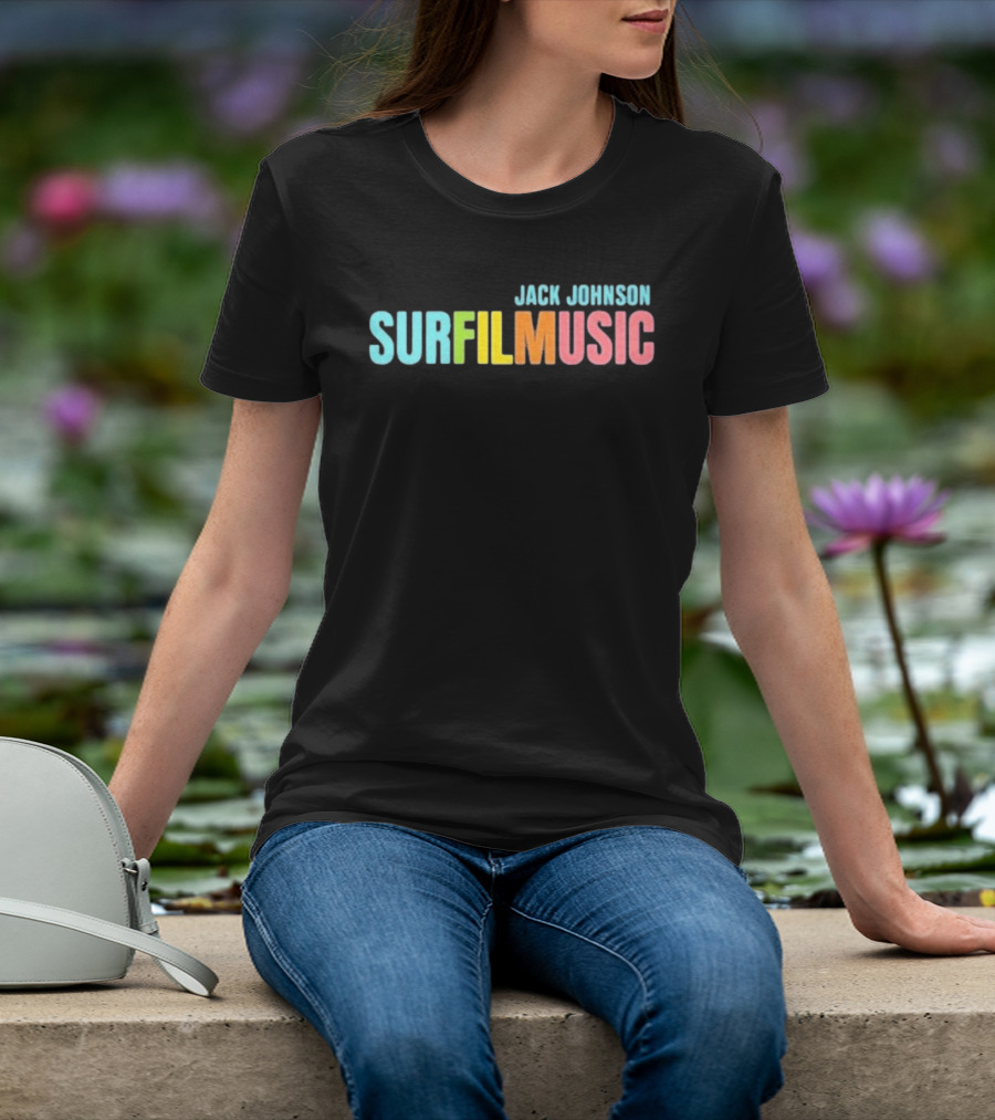 Jack Johnson Surfilmusic Tour 2026 Colorful Festival Event T-Shirt