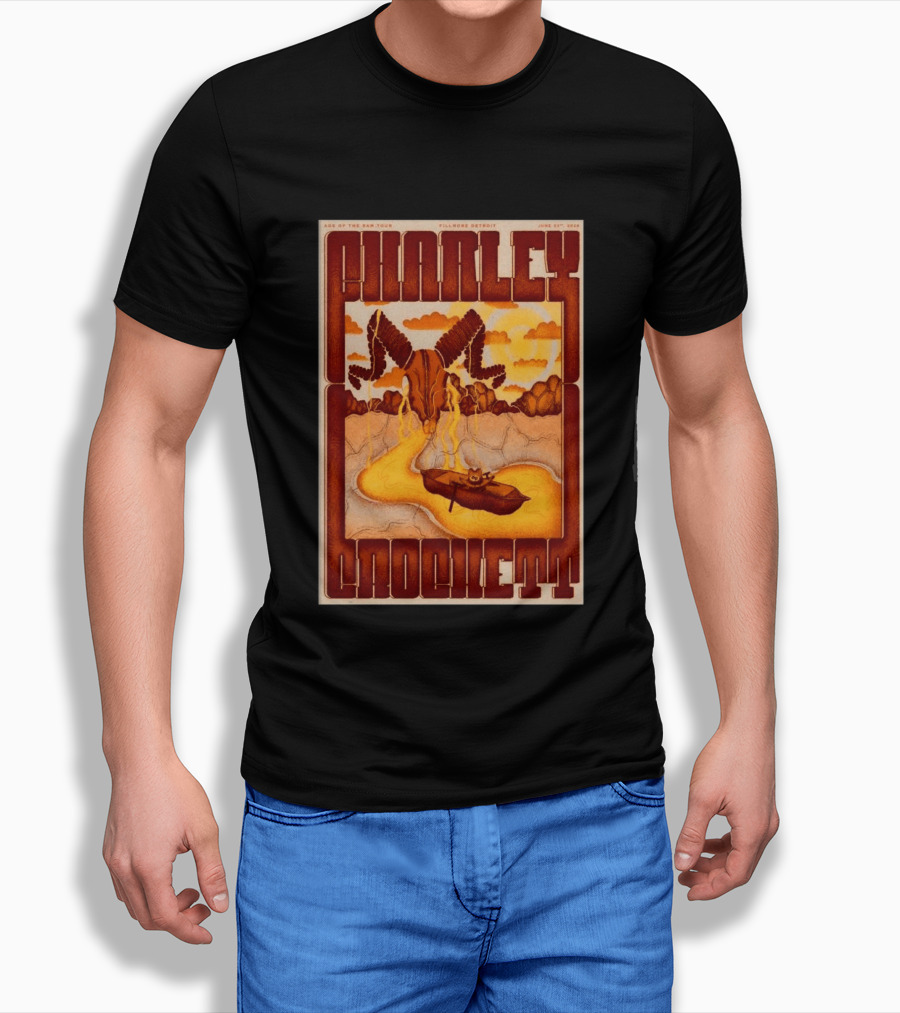 Charley Crockett Age Of The Ram Tour Fillmore Detroit June 23 2026 T-Shirt
