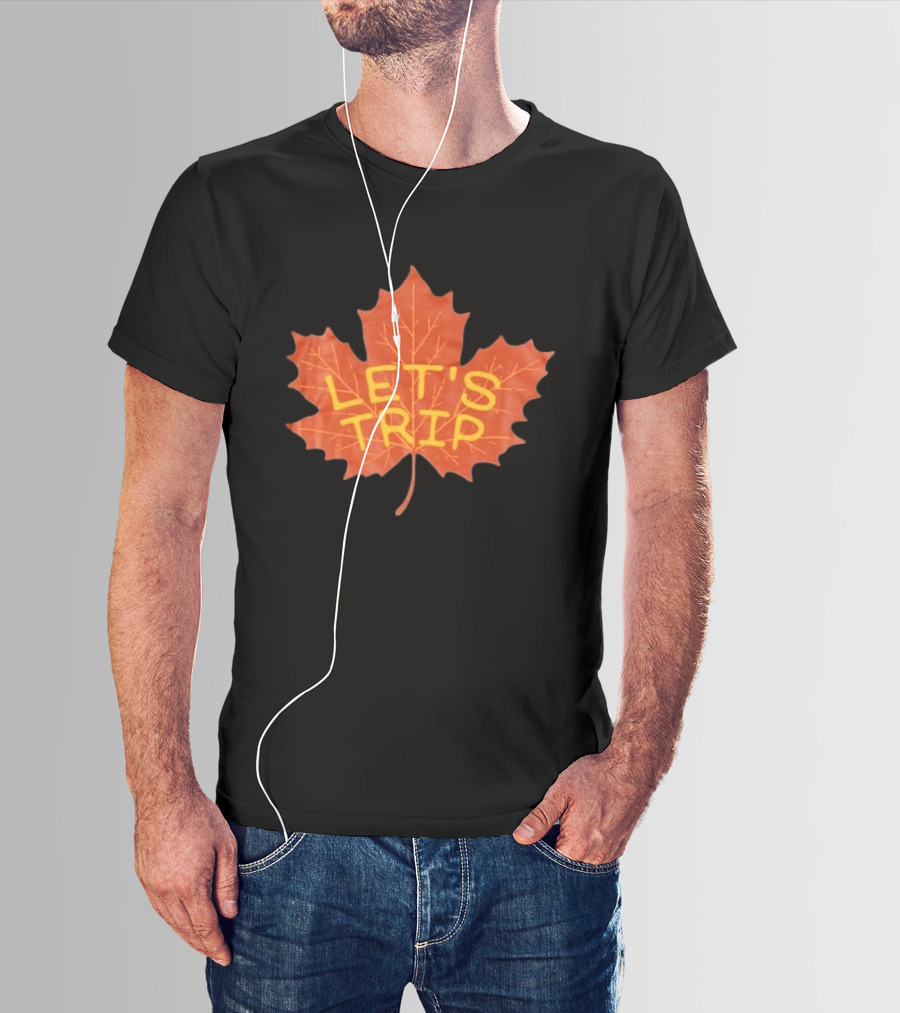 Let's Trip Maple Leaf Autumn Adventure T-Shirt