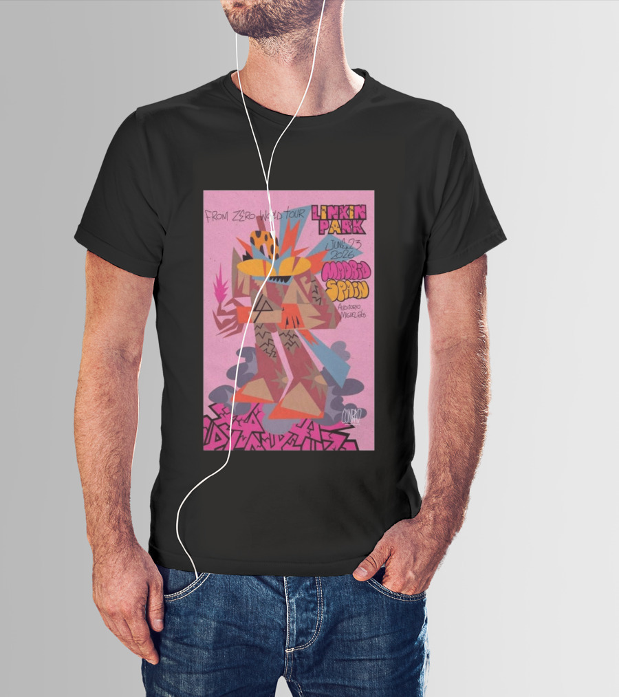 From Zero World Tour Linkin Park June 23 2026 Madrid Spain Auditorio Miguel Ríos T-Shirt