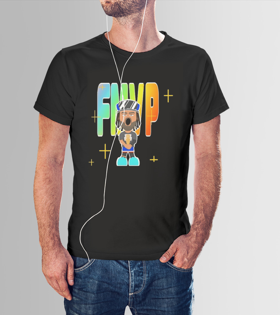 FMVP Jalen Brunson Cartoon New York Knicks 2026 Champs T-Shirt