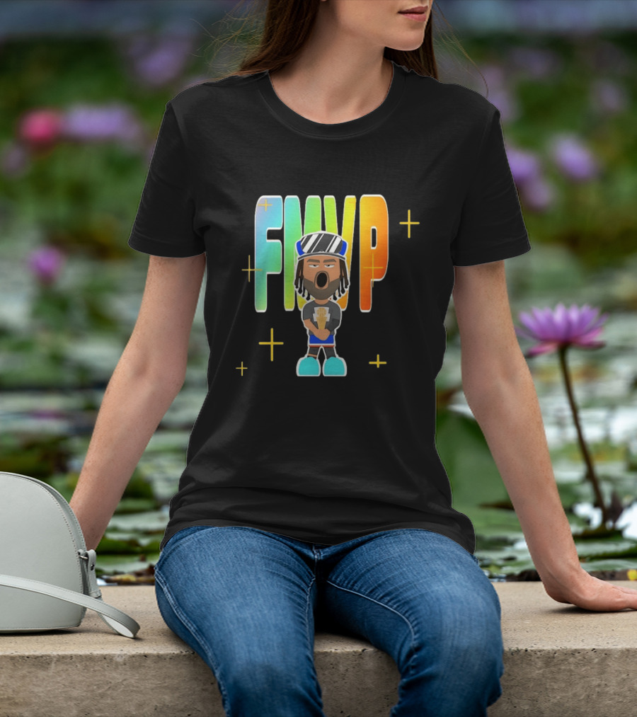 FMVP Jalen Brunson Cartoon New York Knicks 2026 Champs T-Shirt