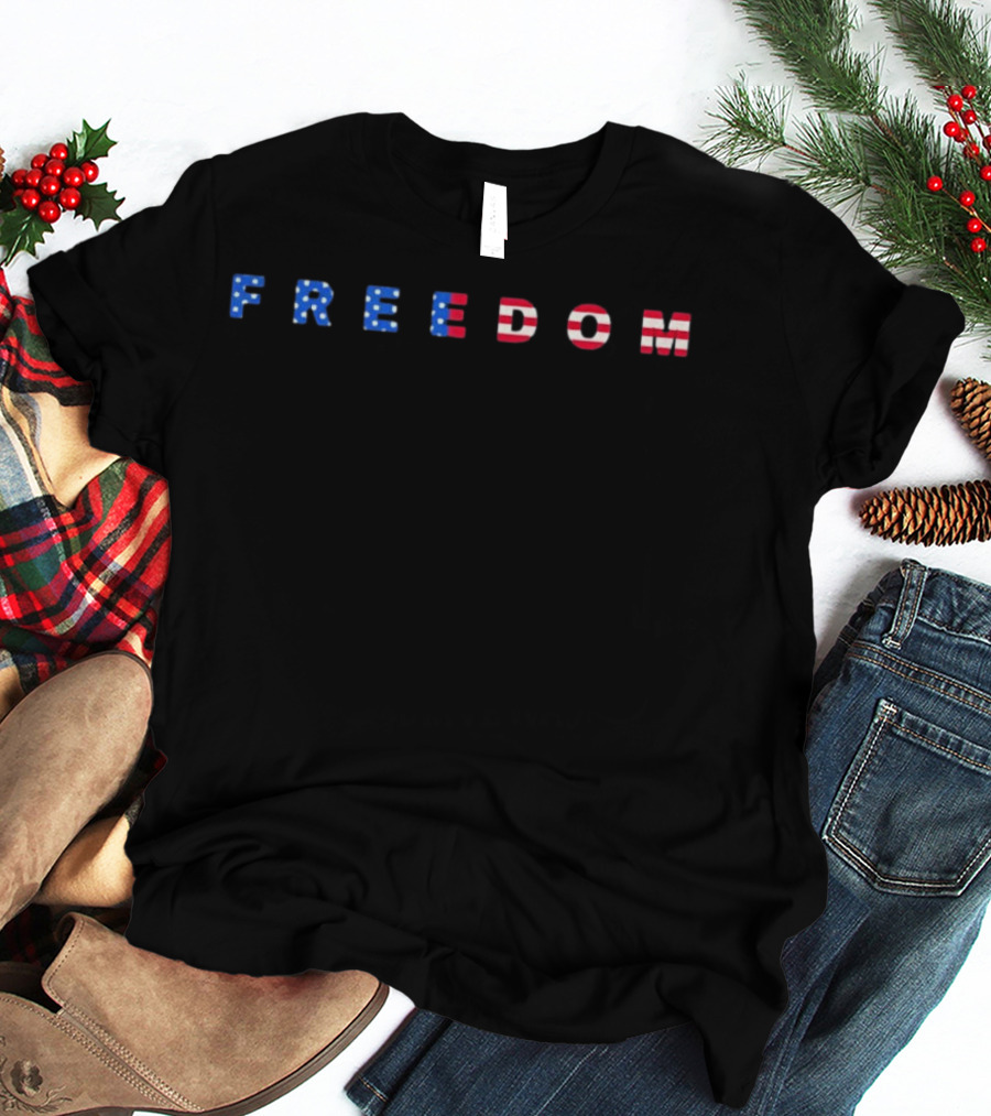 Freedom USA Flag 250th Anniversary Celebration T-Shirt