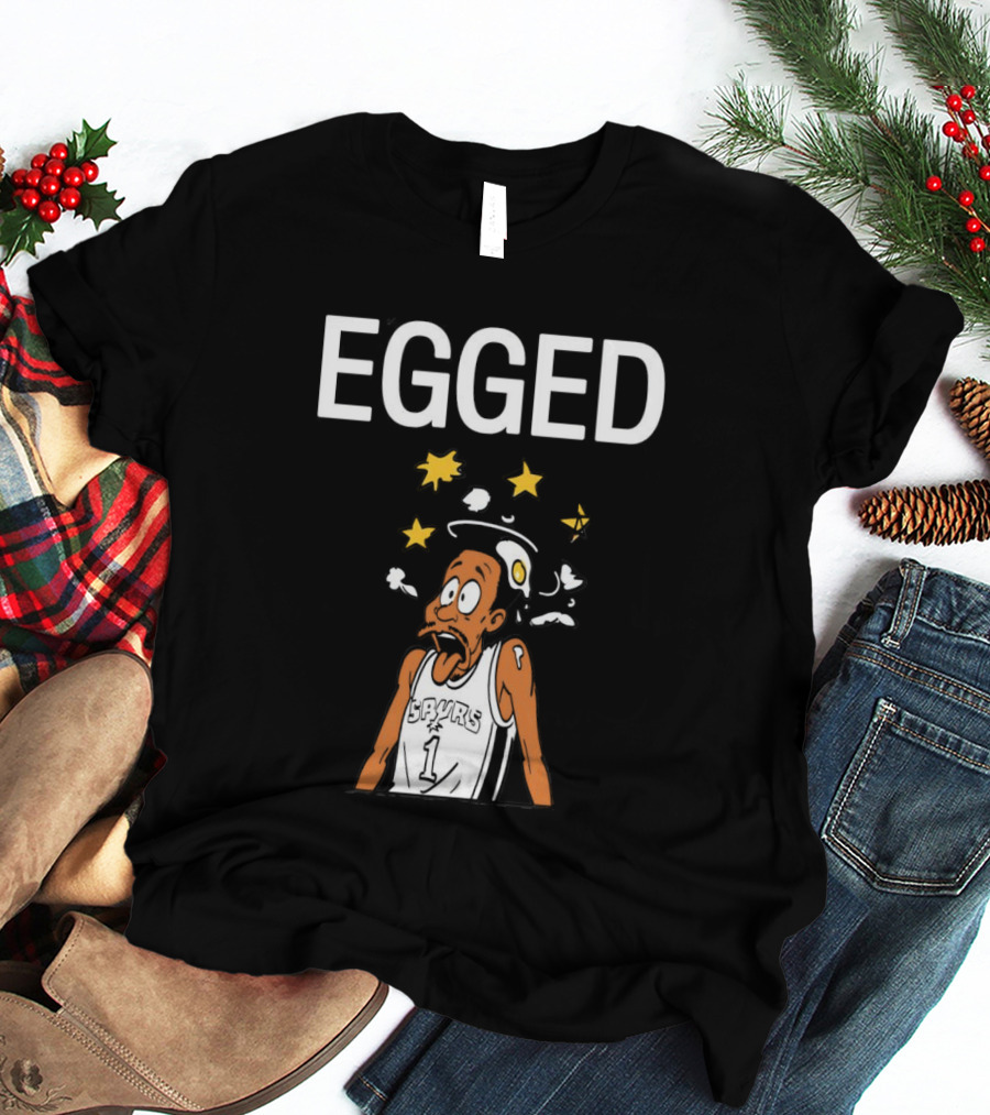 Victor Wembanyama Egged Cartoon Meme San Antonio Spurs Number 1 T-Shirt