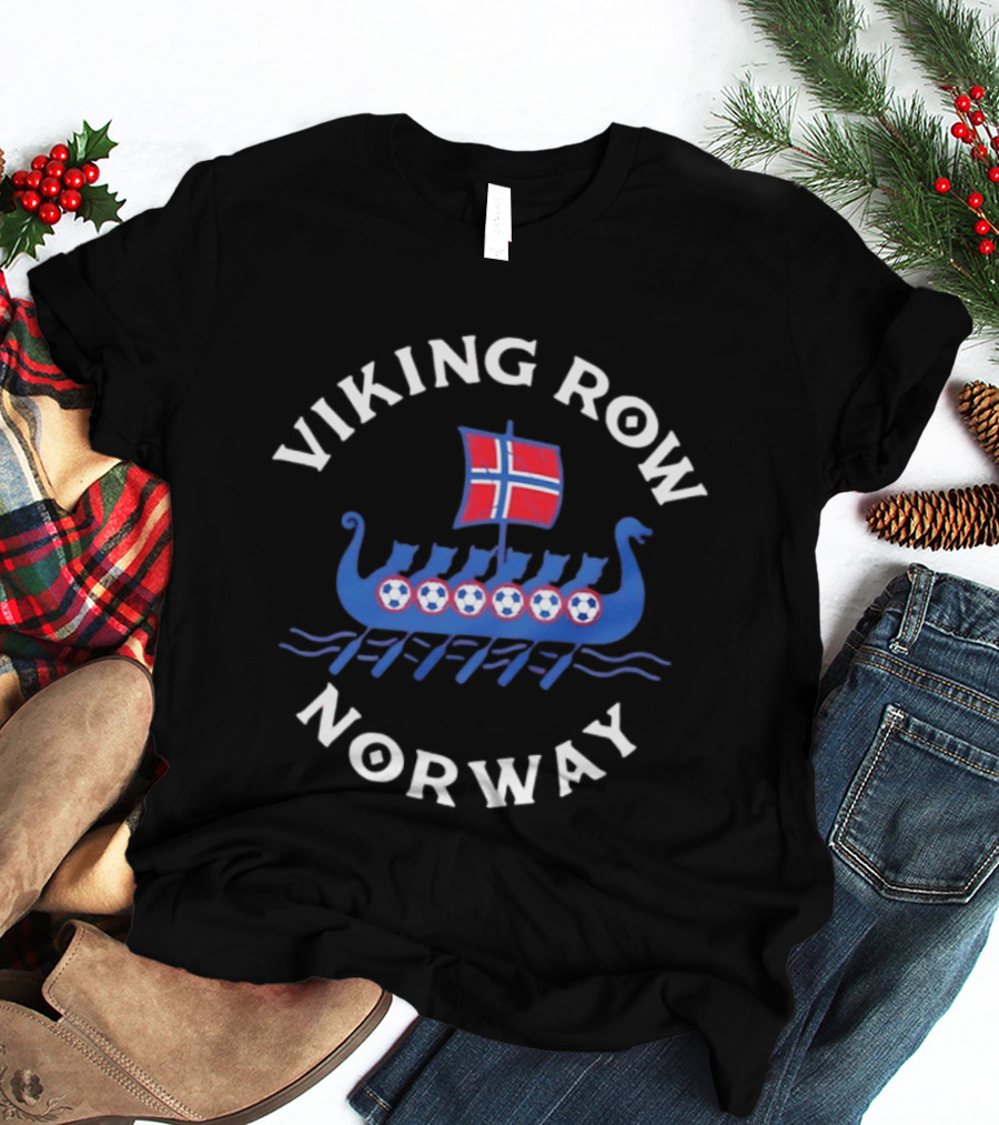 Viking Row Norway Baseball Boston Red Sox T-Shirt