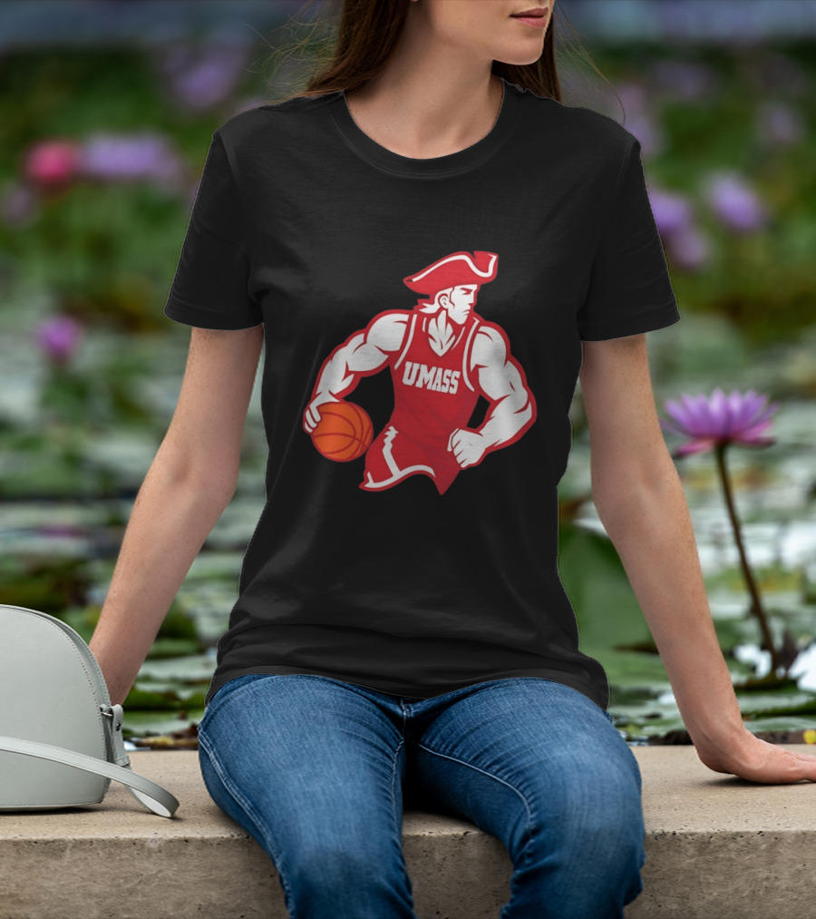 UMass University Of Massachusetts Minuteman Basketball Sam T-Shirt