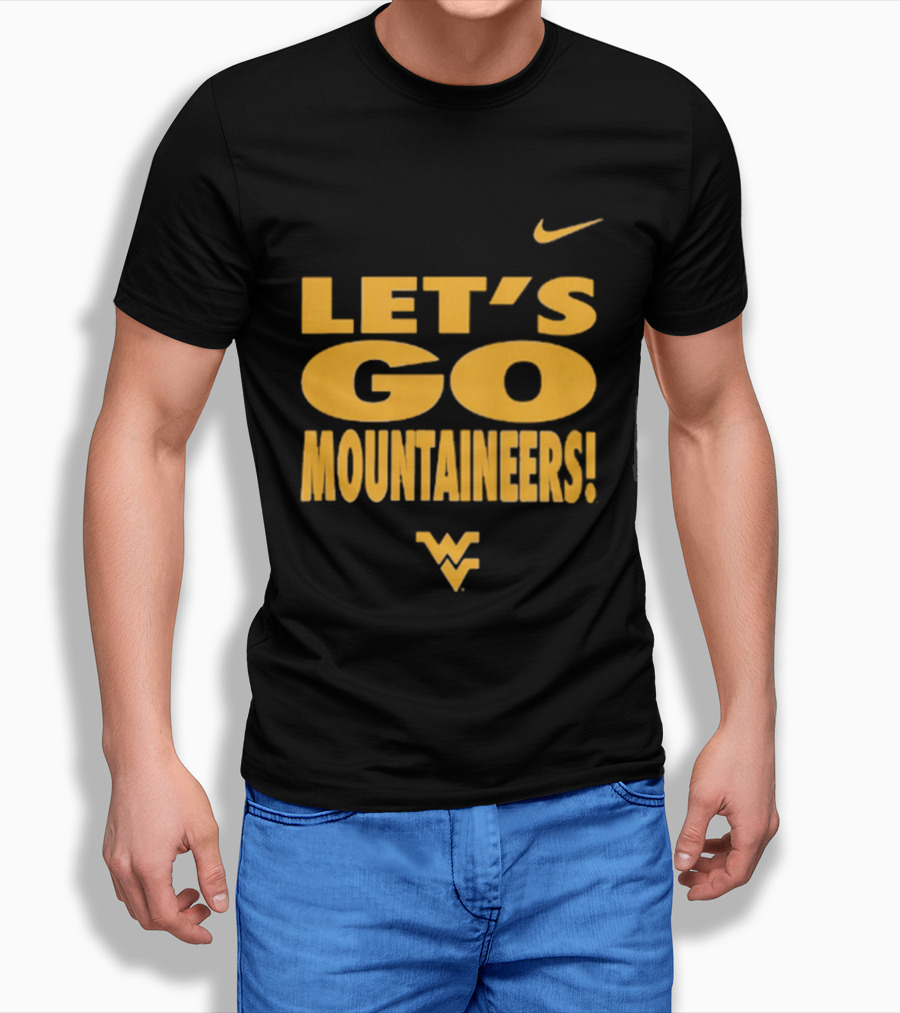 Let's Go Mountaineers Nike WVU West Virginia Mountaineers T-Shirt