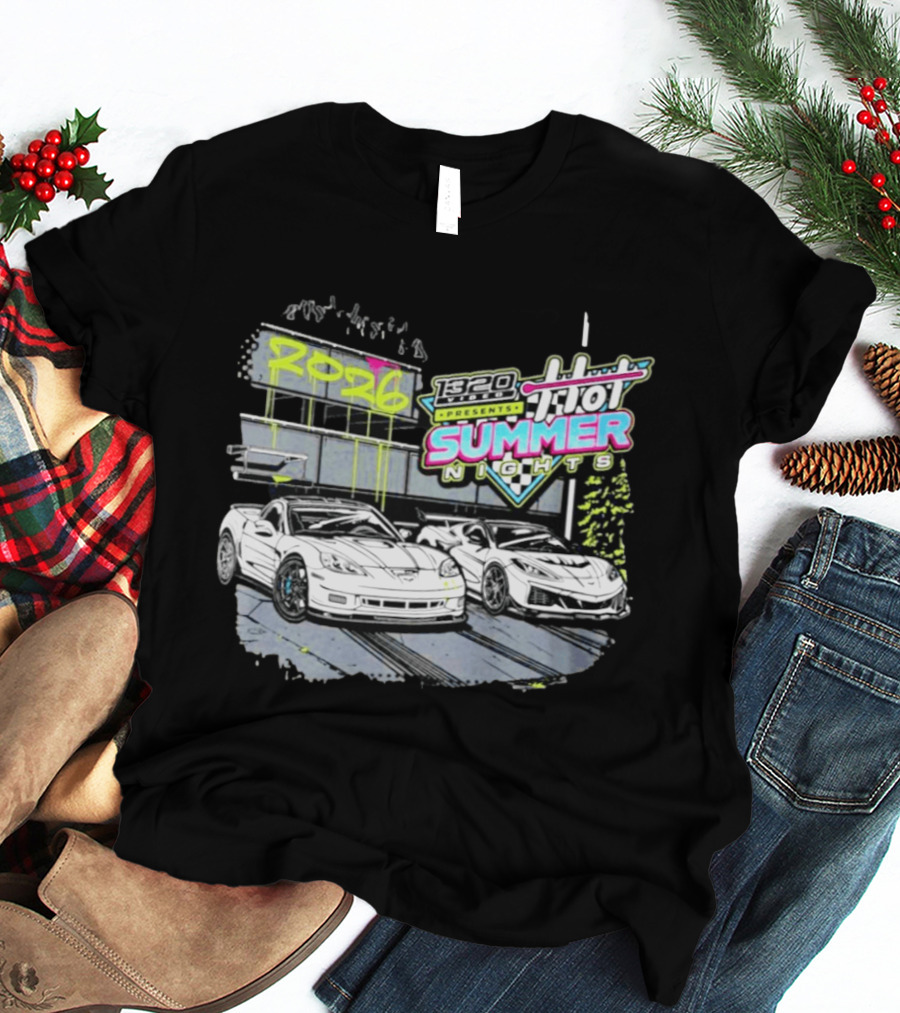 1320 Presents Hot Summer Nights 2026 Street Racing Cars T-Shirt