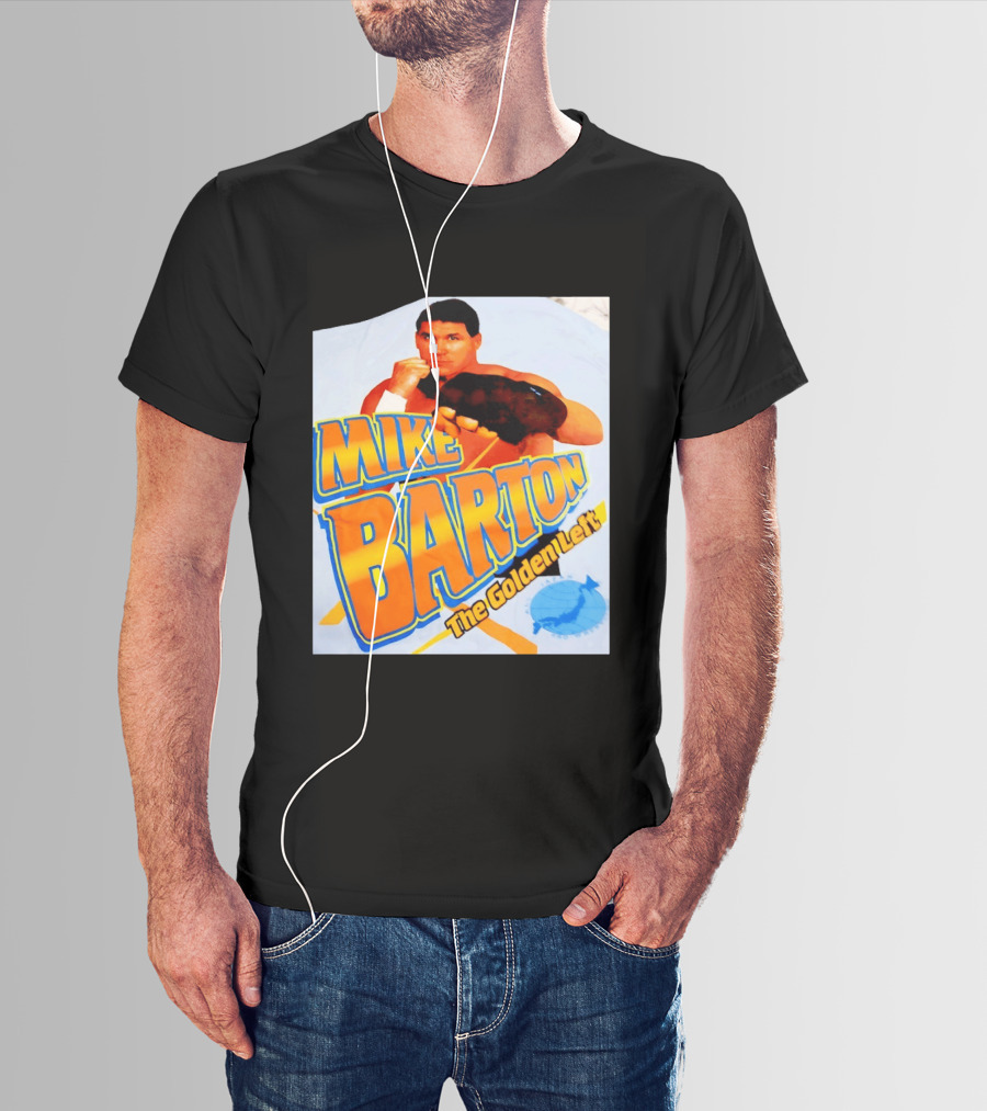Mike Barton The Golden Left Boxer Retro Sports T-Shirt