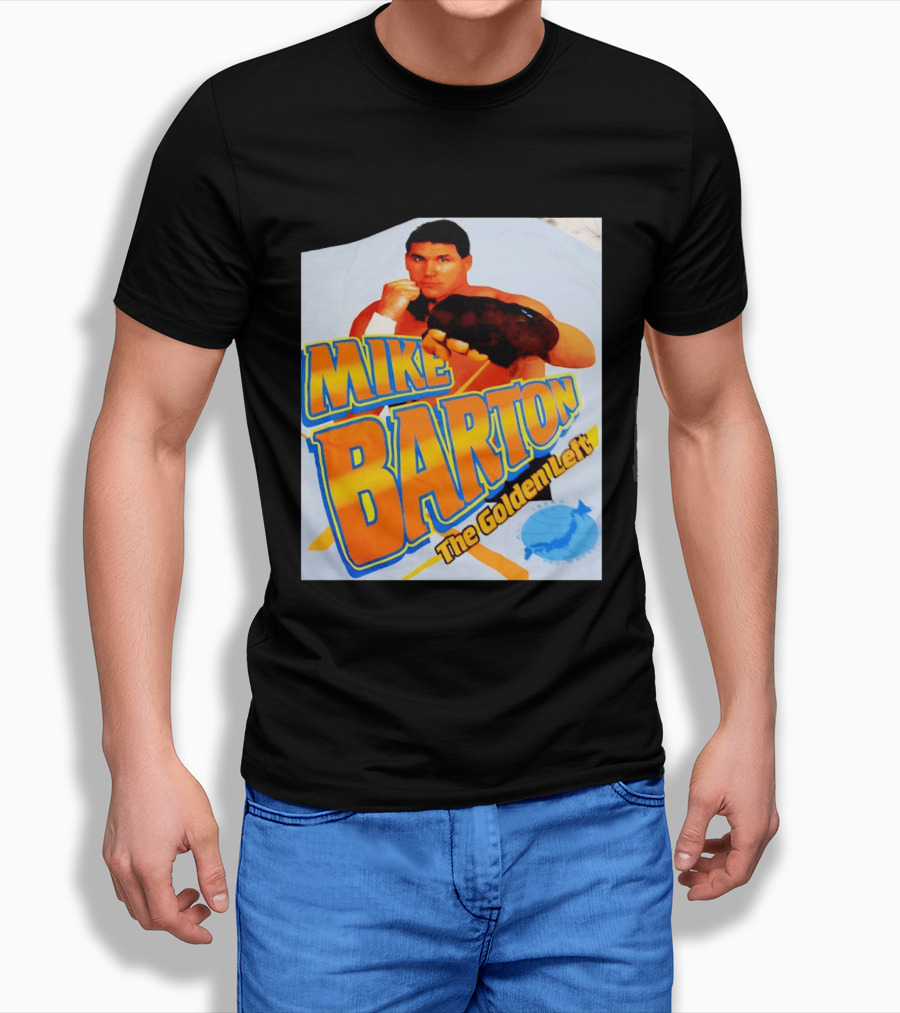 Mike Barton The Golden Left Boxer Retro Sports T-Shirt