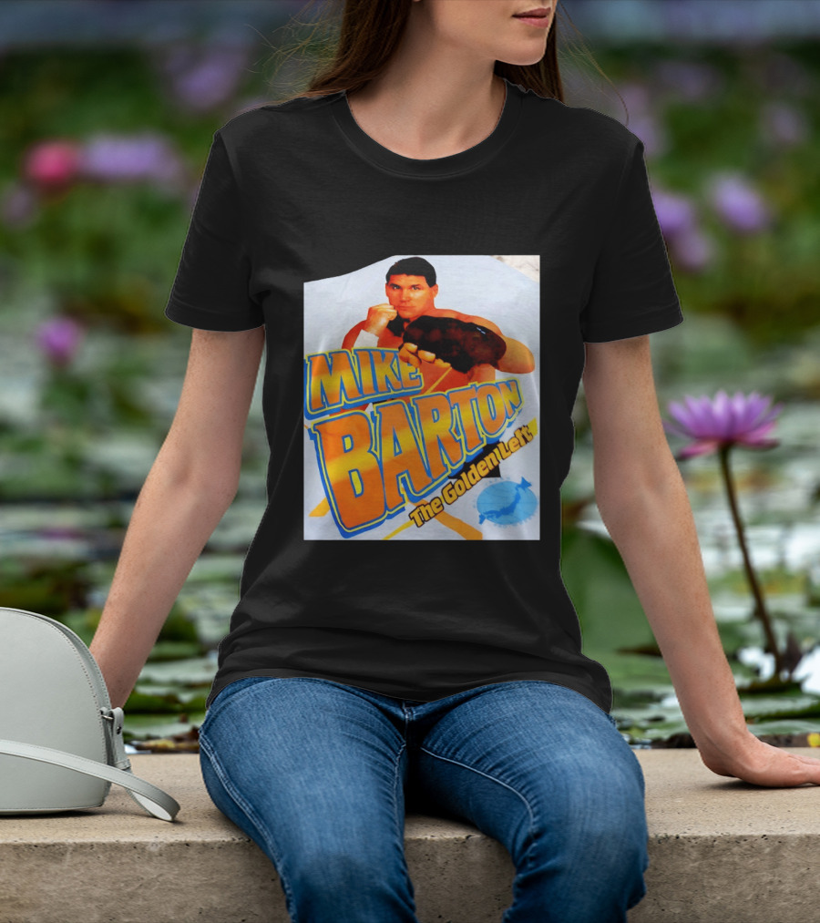 Mike Barton The Golden Left Boxer Retro Sports T-Shirt