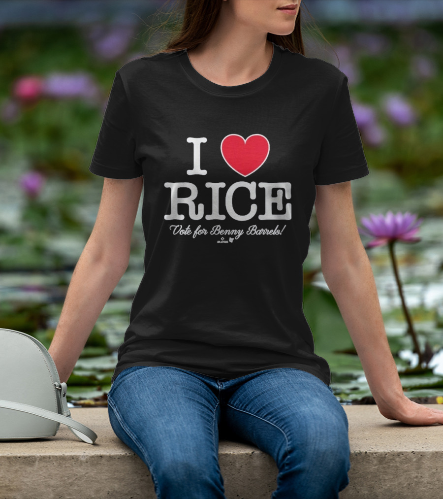 I Love Rice Vote For Benny Barrels T-Shirt