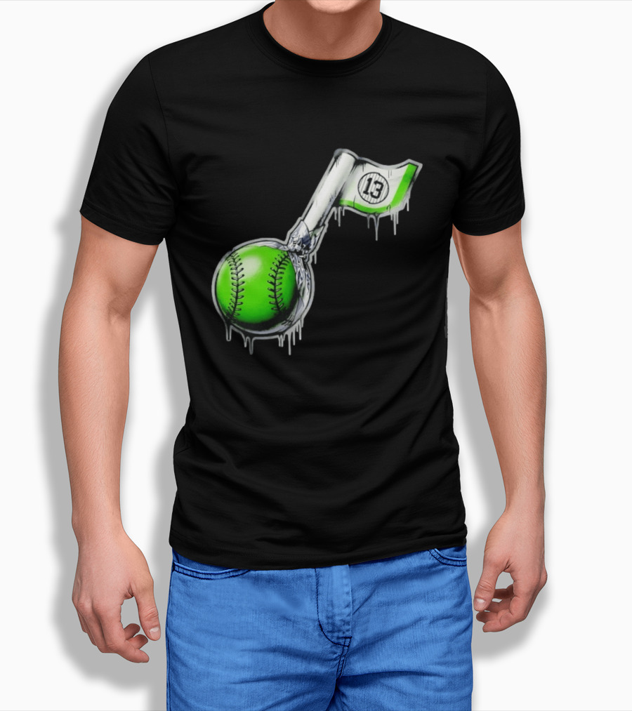 Jazz Chisholm Jr. New York Yankees Lollipop Baseball 13 T-Shirt