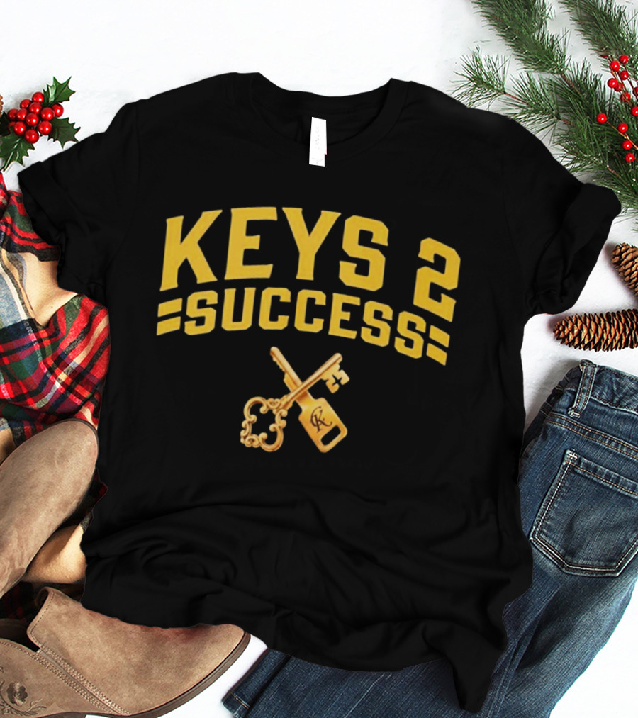 Keys 2 Success Motivational Golden Keys T-Shirt