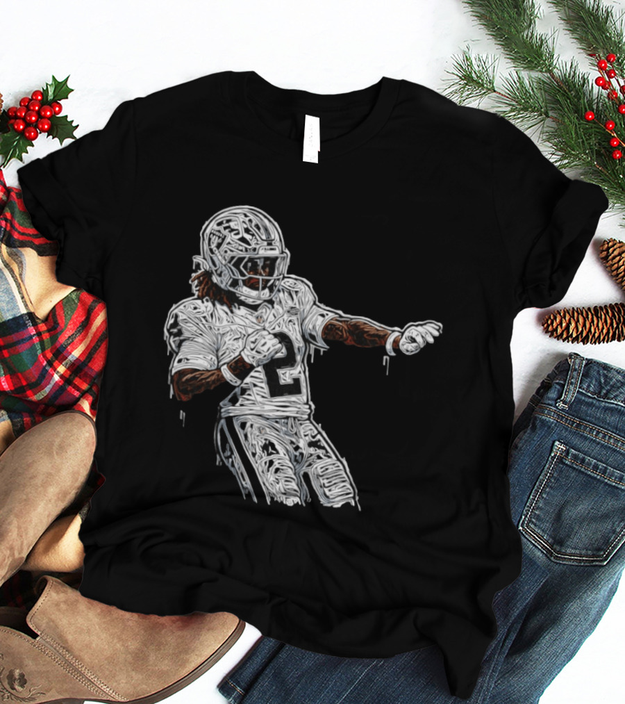 Las Vegas Raiders Ashton Jeanty 2 Football Player T-Shirt