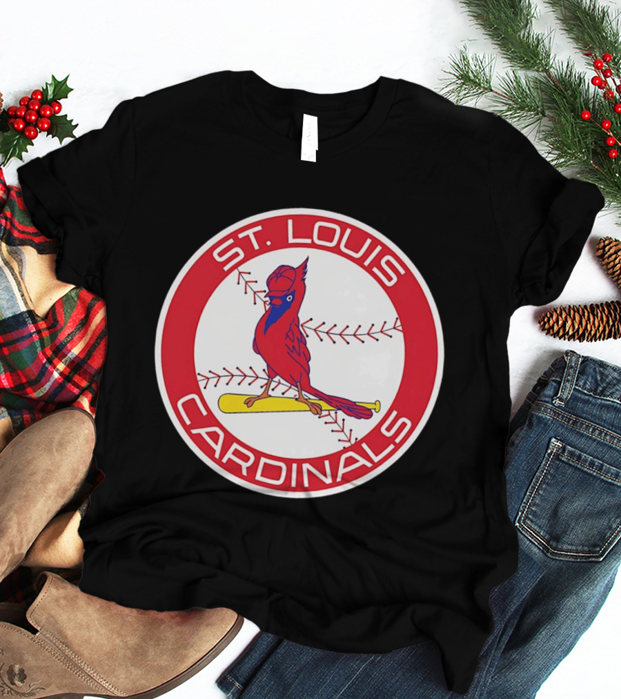 St. Louis Cardinals 2026 Baseball Bird Bat Red Circle T-Shirt