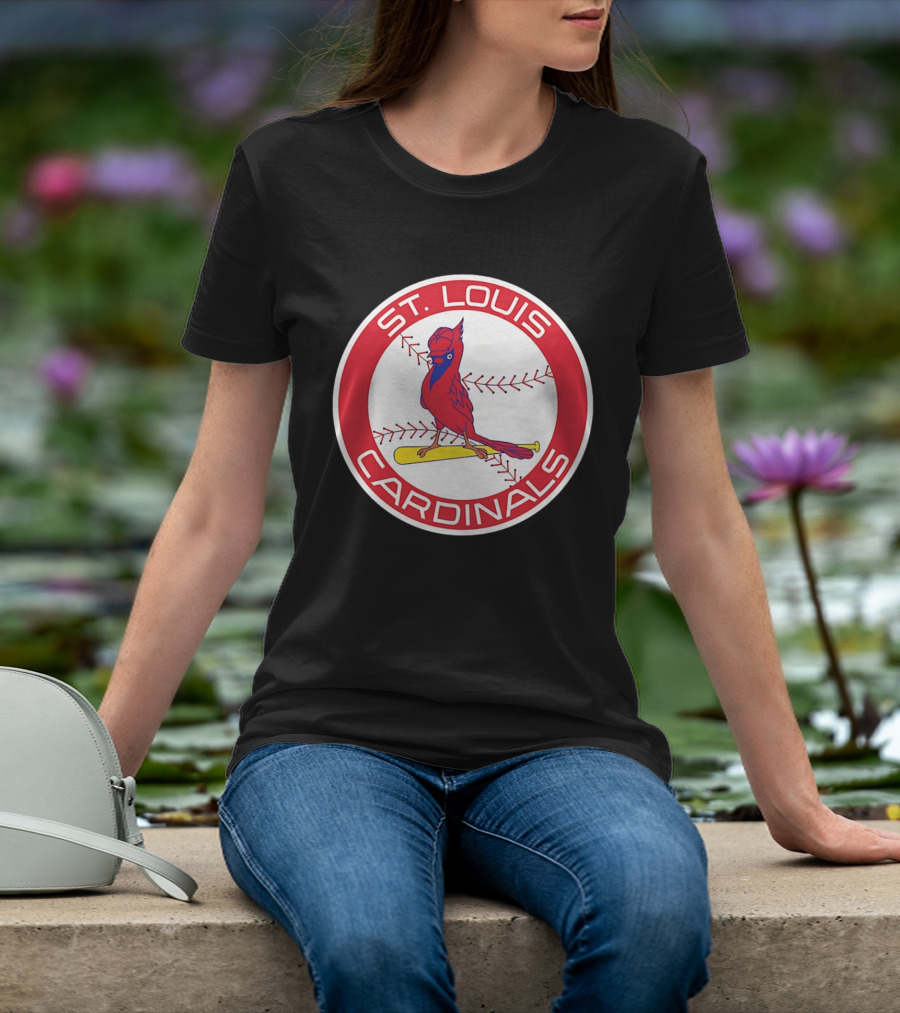 St. Louis Cardinals 2026 Baseball Bird Bat Red Circle T-Shirt