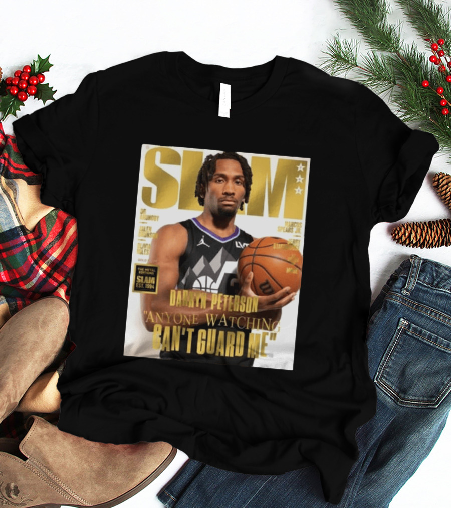 SLAM Gold Darryn Peterson Anyone Ing Can't Guard Me T-Shirt