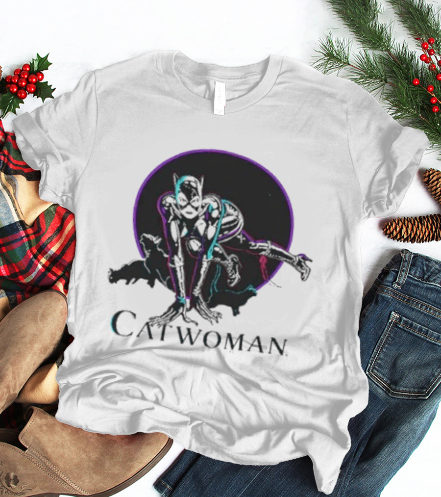 90s Catwoman Neon T-Shirt