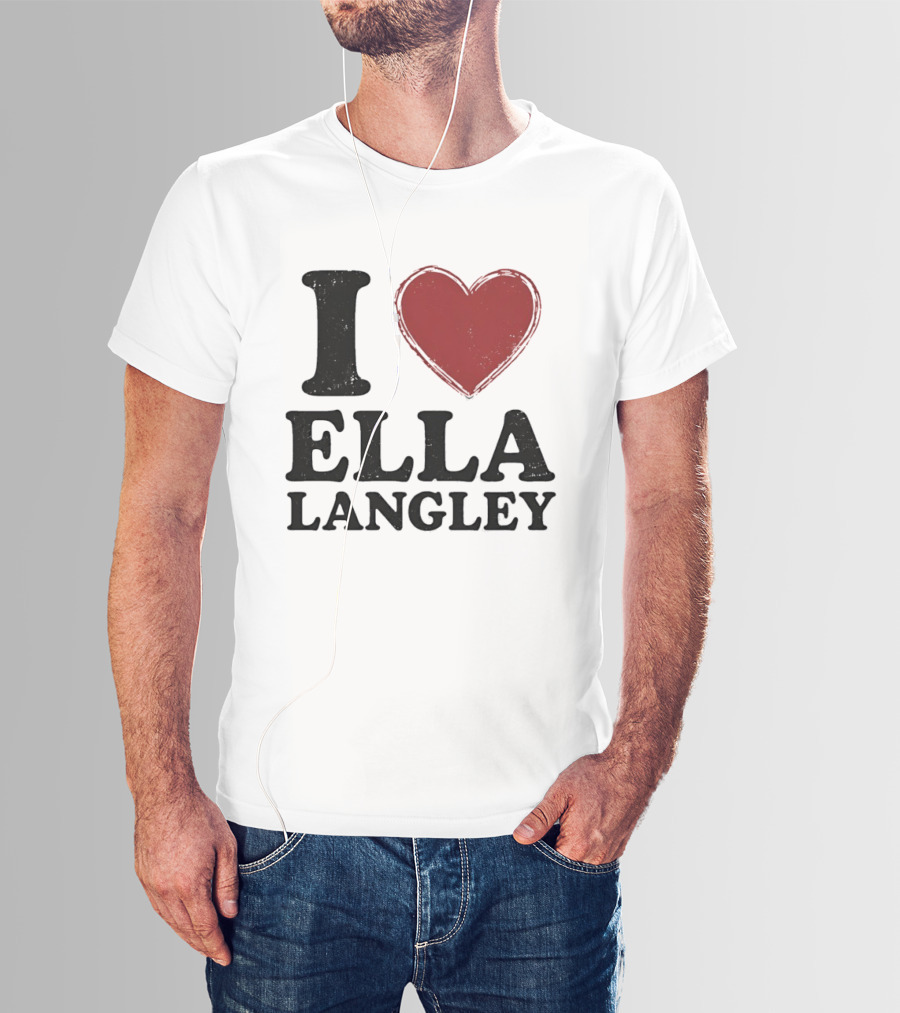 Ella Langley I Love Design Bold Heart T-Shirt