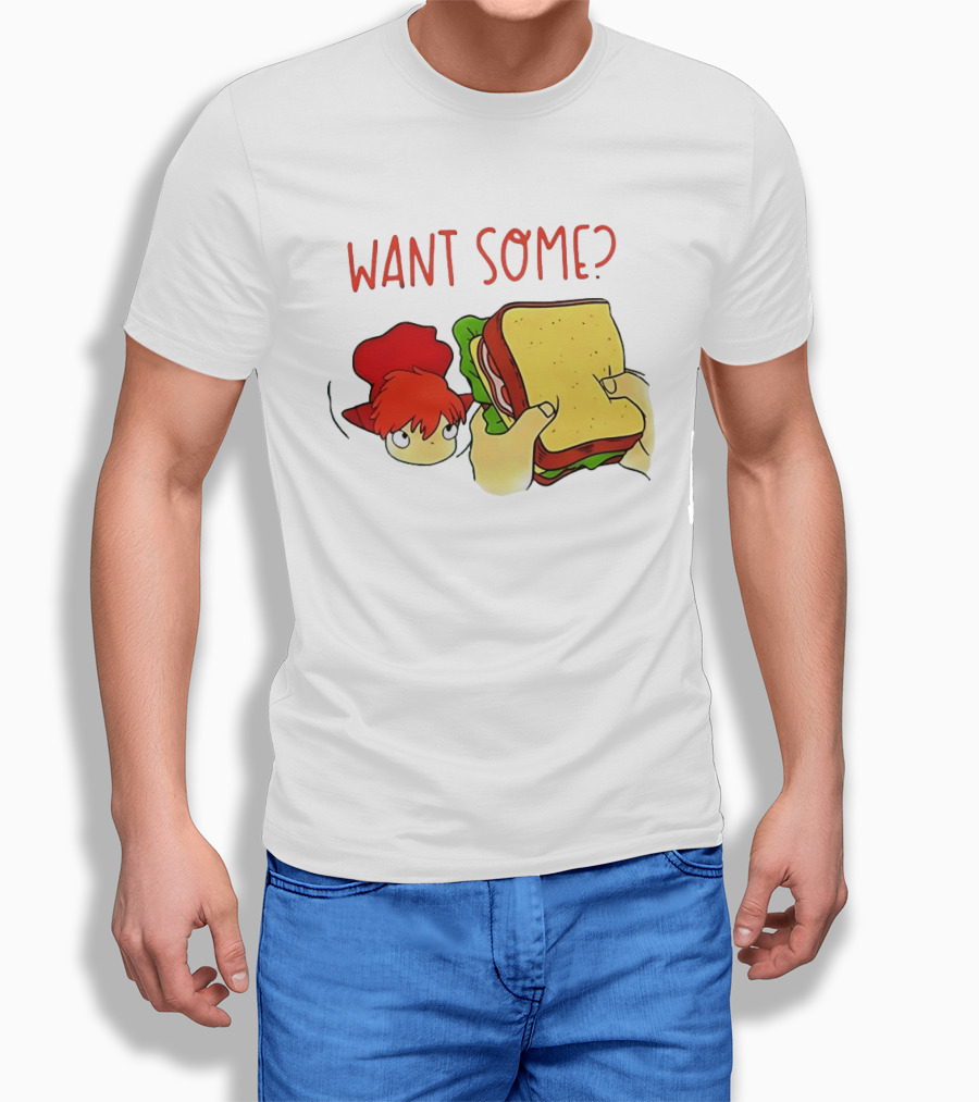 Ponyo Flinching Want Some Sandwich Scene T-Shirt