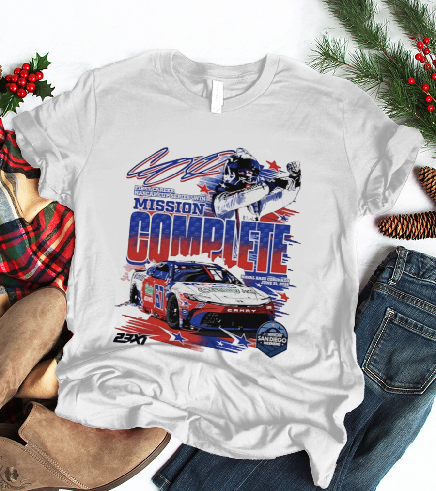 NASCAR San Diego 2023 First Career Cup Series Win Mission Complete T-Shirt