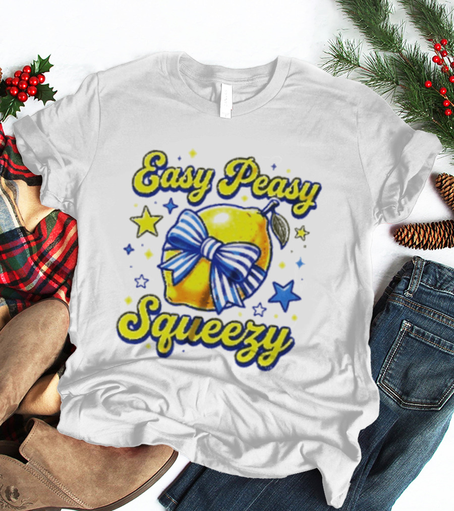 Easy Peasy Lemon Squeezy Bow Star T-Shirt