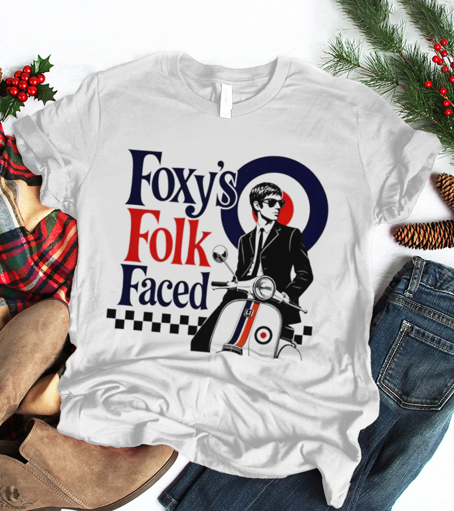 Foxy's Folk Faced Mod Scooter T-Shirt