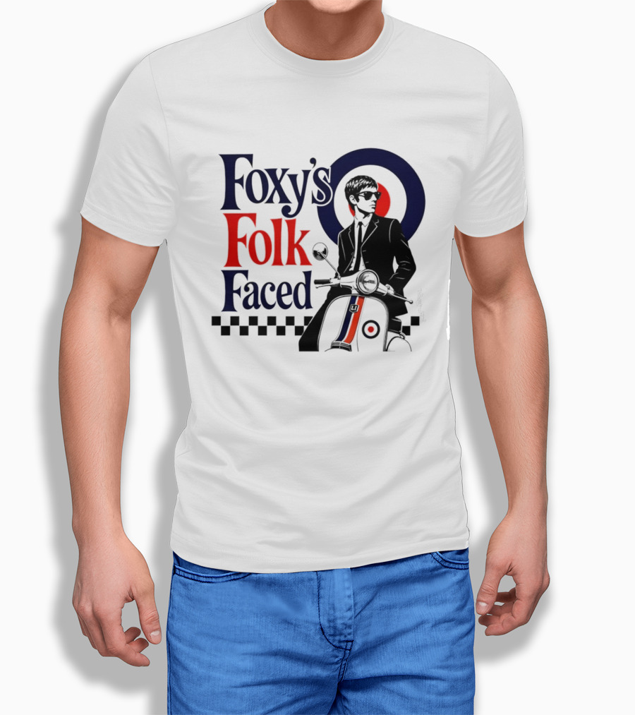 Foxy's Folk Faced Mod Scooter T-Shirt